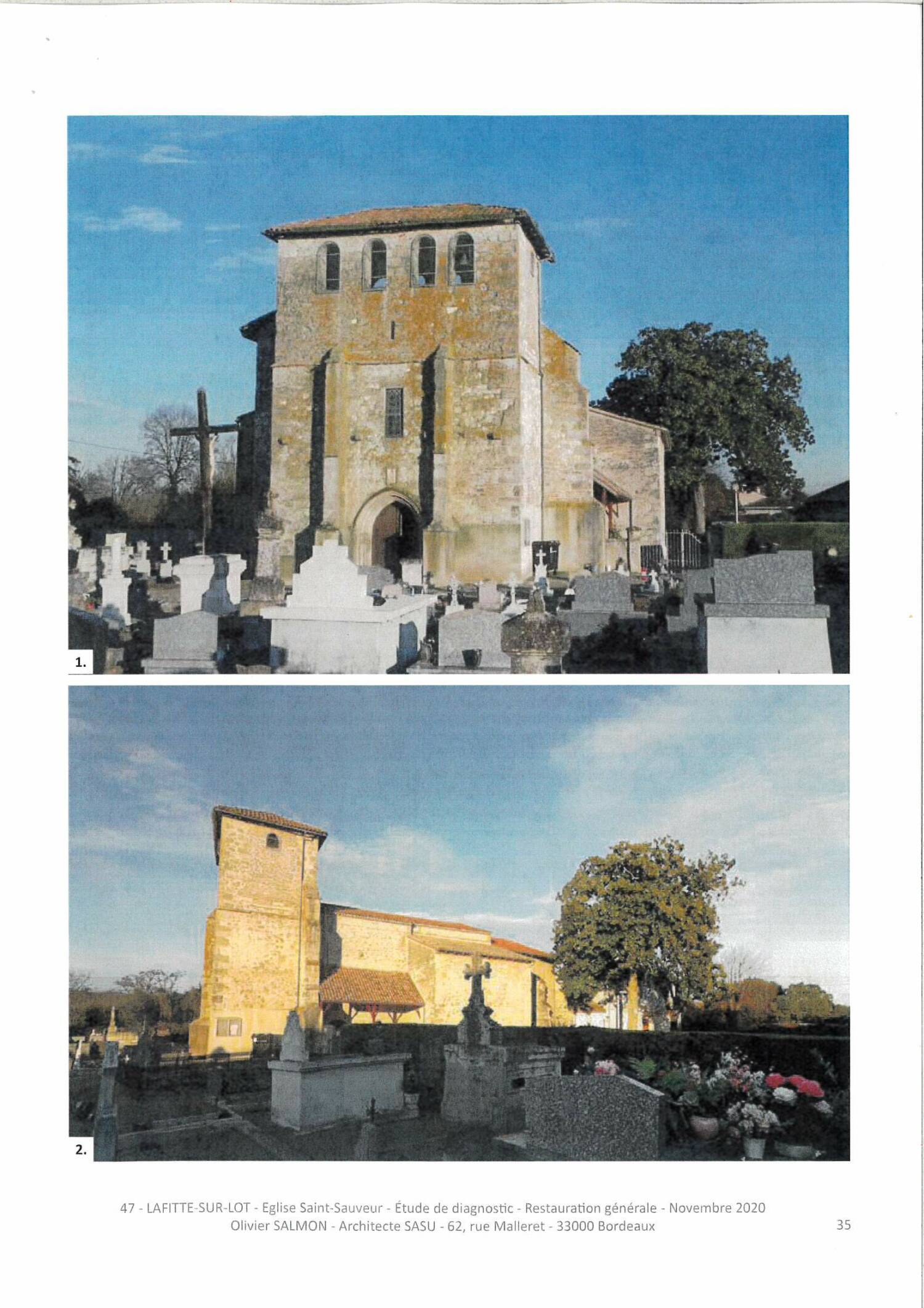Lafitte-sur-Lot (47) - Église Saint-Sauveur