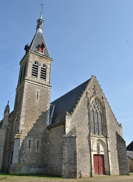 La Chapelle-Rainsouin (Mayenne) - Église Saint-Sixte