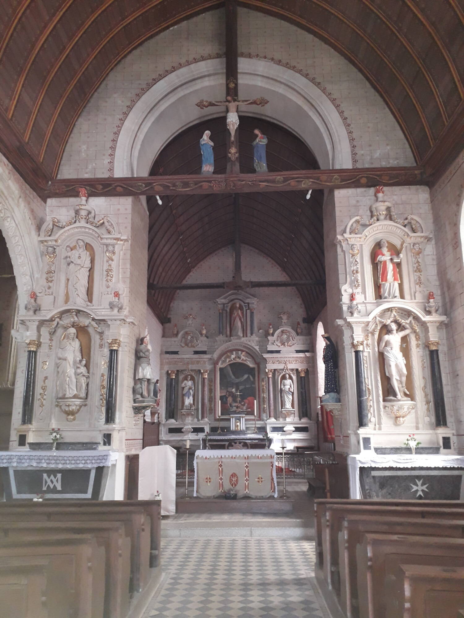 La Chapelle-Rainsouin (Mayenne) - Église Saint-Sixte